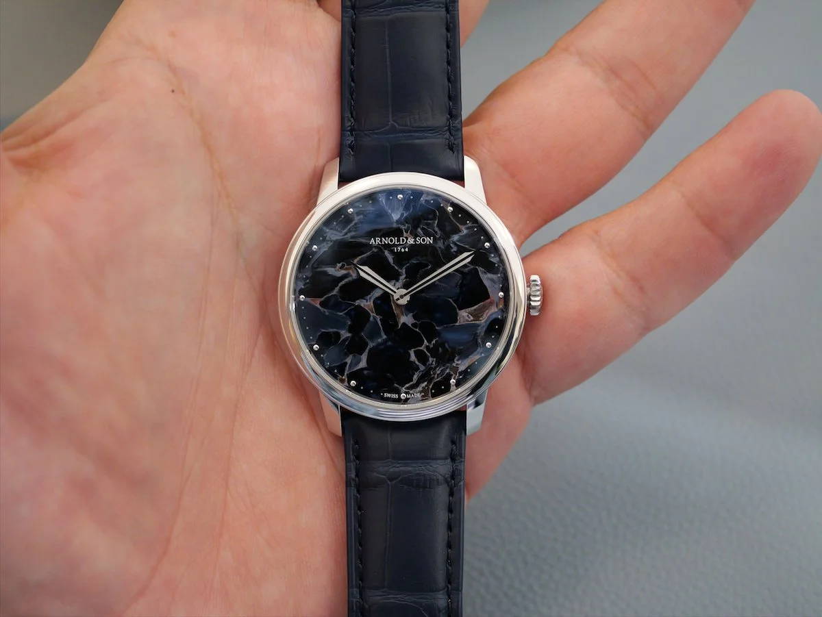 Introducing: Arnold & Son HM Pietersite Steel—The Most Unique Stone Dial We've Ever Seen (Live Photos)
